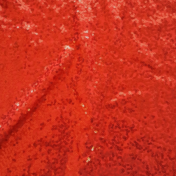 DKNY large red sequin stretchy tshirt - Picture 4 of 6